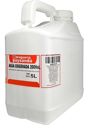 Agua Oxigenada 200 Vol. - 5 L