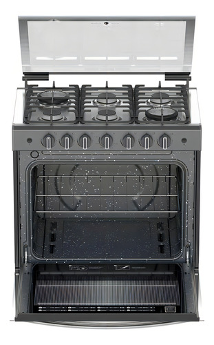 Estufa Empotrable A Gas Acros 30 Tittanio Abr7140g Color Gris Titanio