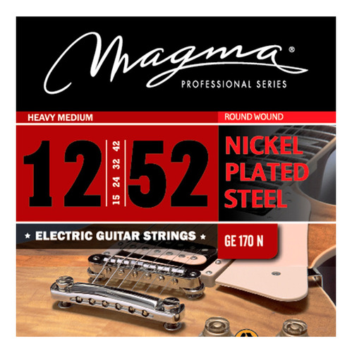 Encordado Guitarra Electrica Magma Ge170n 012/ 052 Prm