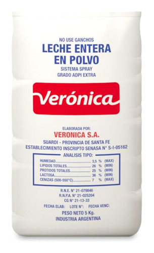 Leche Entera En Polvo X 25kg