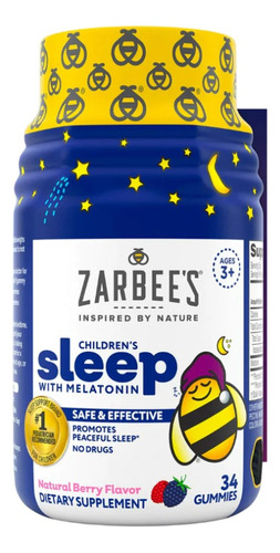 Zarbee's Gomitas De Melatonina Para Niños 1mg | Kids Calm