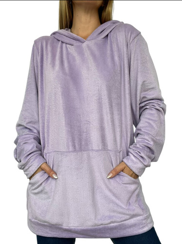 Maxi Buzo De Plush Mujer Bifaz