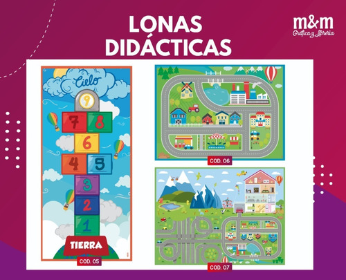 Alfombra Didactica Infantil En Lona Vinilica Cod 05