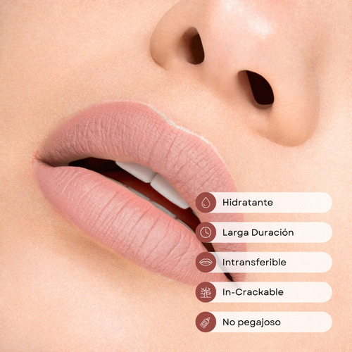 Imagen 2 de 6 de Labial Liquido Mate Regina