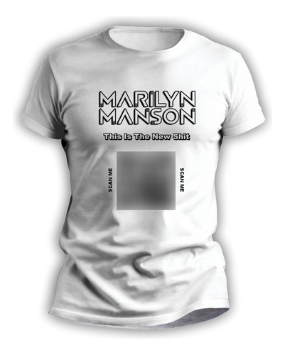 Remera Rockera De Hombre Y Mujer Con Qr Marilyn Manson 3211