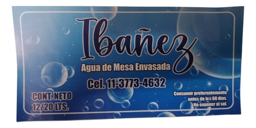 Etiquetas Bidon O Botella 8x8 Cm Impresion Uv X 500 Unid.