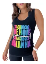 Comprar Kit 5 Camiseta Regata Feminina Academia Fitness Blusa Treino