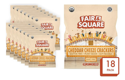 Galletas De Queso Cheddar Sin Gluten Fair & Square | Paquete