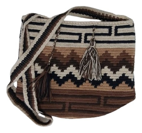 Mochila Wayuu Mediana De Diseño O Colores Original 