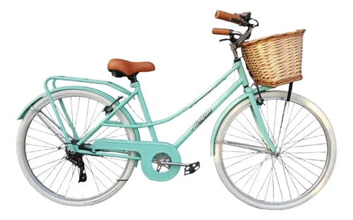 Bicicleta Vintage Dama Con Cambios R 26 Paseo 6 Velocidades