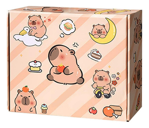 Conjunto De Papelaria Fofo Capivara, Material Escolar Fofo