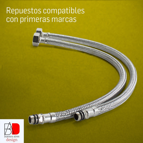 Imagen 9 de 10 de Griferia Cocina Monocomando Duchador Flexible Y Grifo Bronc