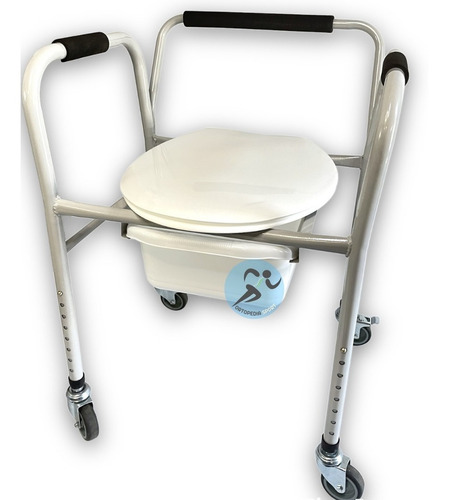 Silla Eleva Inodoro Portatil Asiento Ortopedico Ruedas Freno
