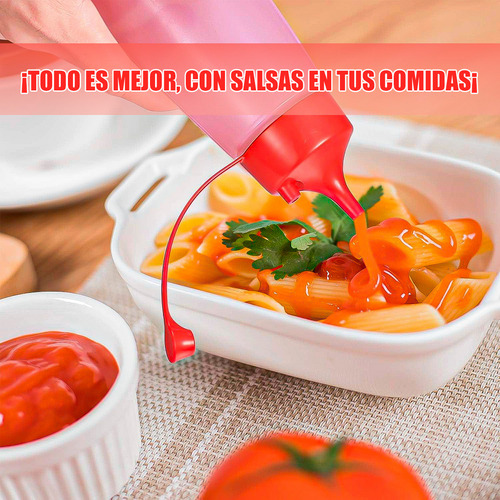 Botella De Salsa Envase Para Ketchup Envase Salsero 180 Ml Arcashopping Botella De Plástico Para Mayonesa Dispensador De Plástico Botella De Salsa Con Tapa Botellas De Salsa De Ensalada 180 Ml