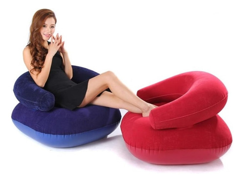 Sofa Poltrona Inflavel Ultra Lounge Cadeira Cama Colchao