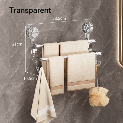 Zh Toallero Baño Doméstico Con Doble Ventosa Stora
