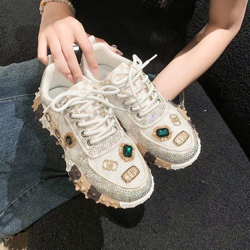 Zapatillas De Moda Con Diamantes De Imitación De Shoes Duria