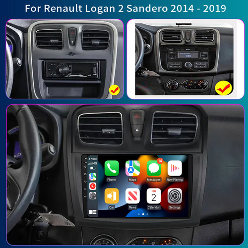 For Android Stereo Renault Logan 2 2012-2019 Carplay 32g