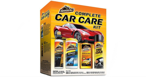 Kit Completo Lavado Y Cuidado Del Carro Armor All 4 Piezas 