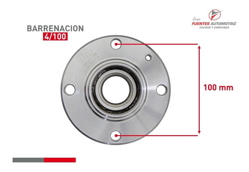 Jgo 2 Maza Rueda Trasera Pil Cop Vw Van 2006 2007 2008 Abs