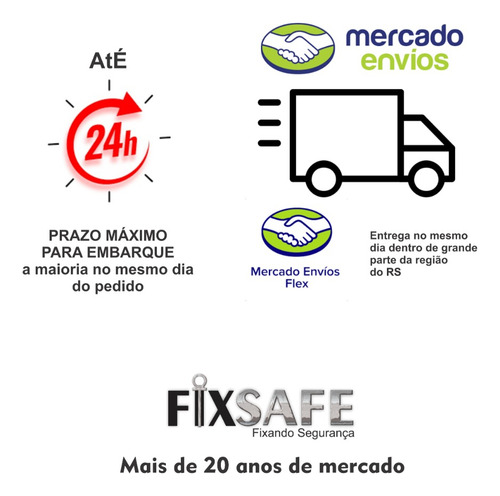 40 Un Olhais Ancoragem 1/2 Inox 316 Carga 7000kgf -com Laudo