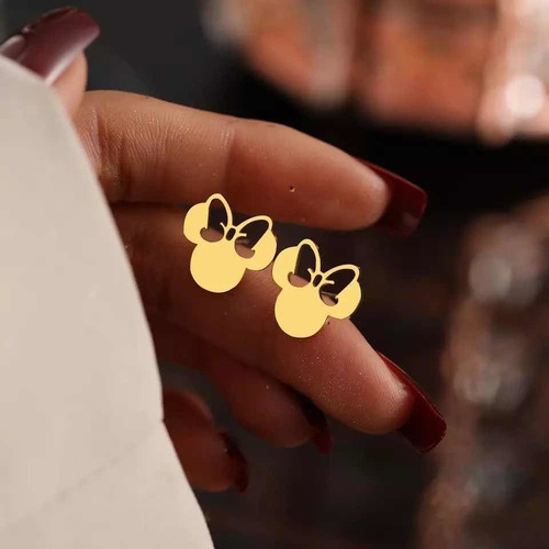 C Aros Importados Minnie Mouse De Acero Quirúrgico
