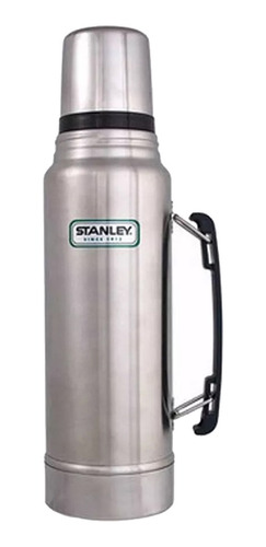 Termo Stanley Clasico Cebador Plata 1lt Garantia De Por Vid