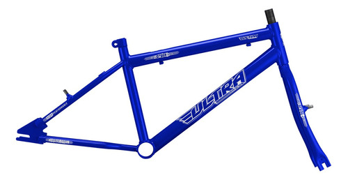 Quadro De Bicicleta Aro 20 Em Aço Carbono + Garfo Masculino Cor Azul