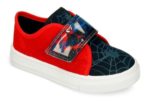 Imagen 2 de 5 de Tenis Casuales Rojo-azul Licenses Marvel Herodes L Niño