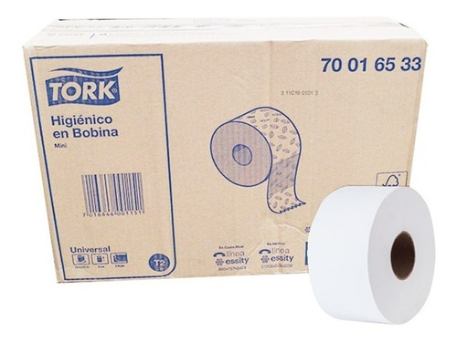 Higienico Tork Universal, Caja Con 12 Rollos De 200mts C/u