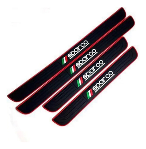 X4 Cubre Zocalos Adhesivo Protector Goma Tuning Universal