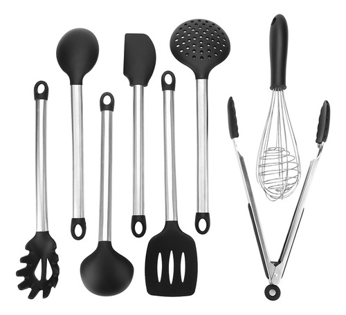 Utensilio De Cocina Silicona 8 Piezas Para Cocinar En Casa