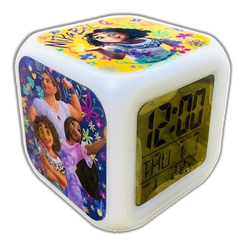 Reloj Despertador Digital Alarma Luz Temperatura Disney Niño