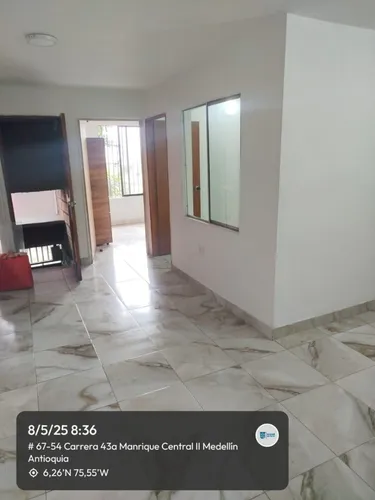 Hermoso Apartamento En Venta Manrique Central A 2 Cuadras De La Piloto,cerca A La Estacion De Palos Verdes