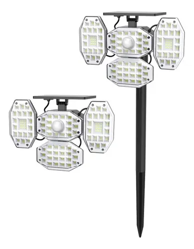Reflector Led Exteriores Panel Solar Sensor Movimiento Hogar