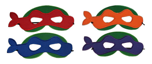 Antifaz Turtugas Ninja Michelangelo, Leonardo, Rafael, Donat