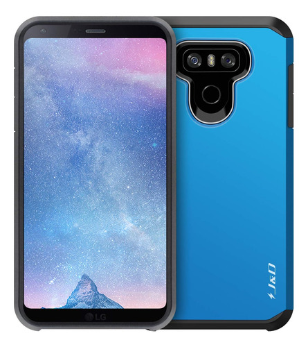 J&d Funda Compatible Para Lg G6 Lg G6 Plus, Funda Resistente Azul.