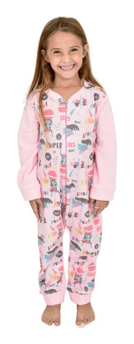 Pijama Enterito Micro Polar Niña Infantil Monito Nena Safit 