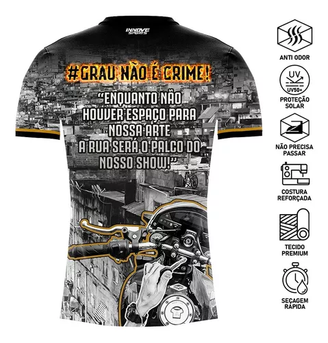 Camiseta 244 Não é Crime - Grau Não é Crime - Innove Sports