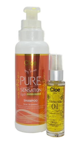 Cloe Shampoo Pure Sensation Repair 400ml, Sérum Capilar 34ml
