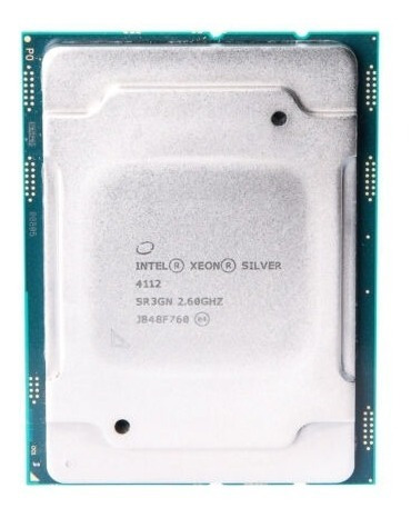 Cpu Intel Silver 4112 4 Núcleos 2,60 Ghz 8,25 Mmax. 3,00 Ghz (Reacondicionado)