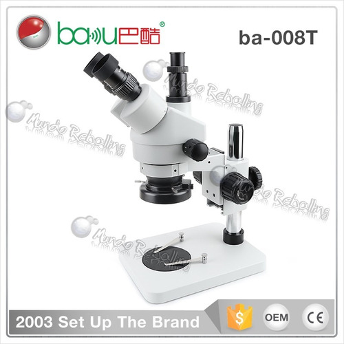 Microscopio Trinocular Stereo Profesional Baku Ba-008t