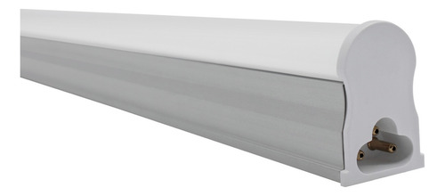Kit 3 Tubular 6w T5 30cm C/ Calha Acoplada Completa Quente Luz Branco-quente 127/220V