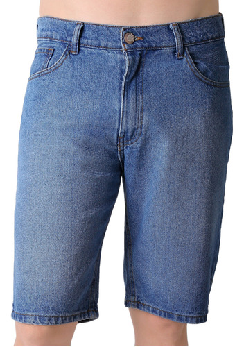 Bermuda Hombre Casual Recto Azul Stfashion 63105005