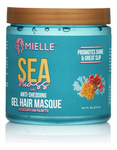 Mascarilla Para El Cabello Mielle Organics Sea Moss, Gel Riz