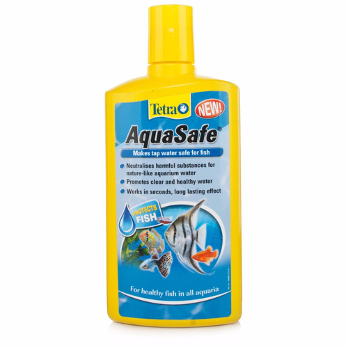 Tetra Aquasafe 250ml Acondicionador Acuario Anticloro Peces