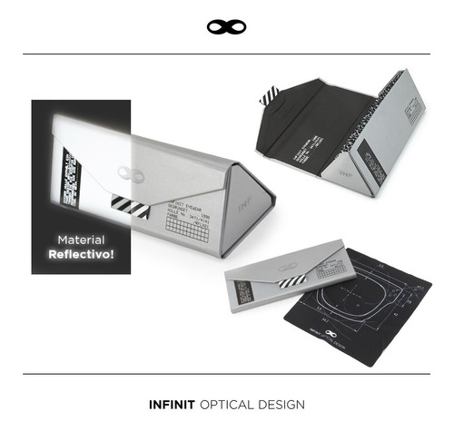 Imagen 2 de 5 de Anteojos Sol Infinit Airplane Crystal Lente Naranja Degradé