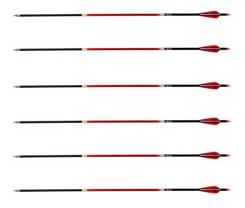 Imagem 4 de 5 de Flechas Carbono Arco E Fecha Até 75 Lbs V Force 30 (6 Pc)