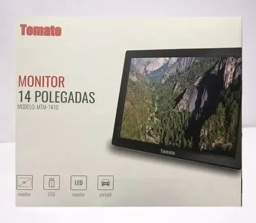 Imagem 1 de 6 de Tv Portátil Tomate Monitor 14´´ Digital Bateria Hdtv/dtv/isd