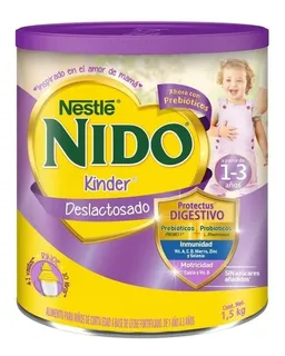 Nido Kinder Deslactosado 1 A 3 Años 1.5 Kg(2latas)w